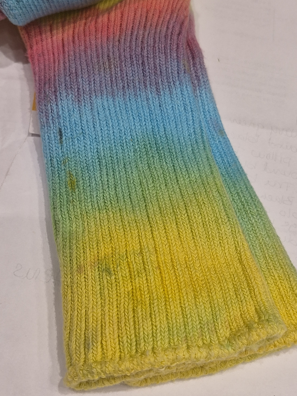 Rainbow Hand-Dyed Women's Socks - Multicolor - Picture 3 of 6